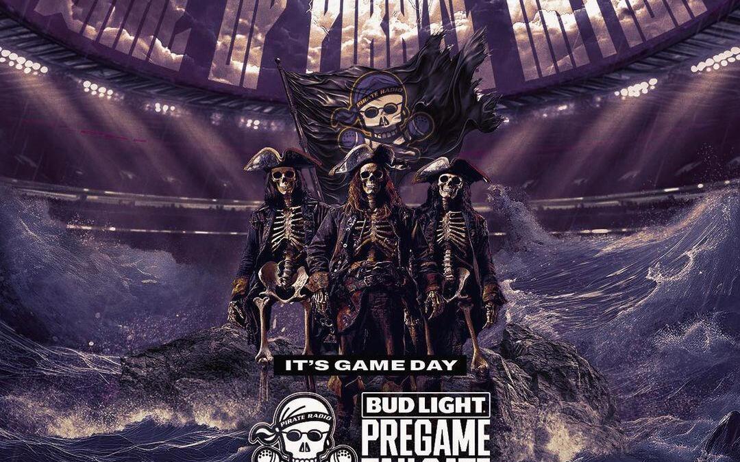 Tune in for Pirate Radio Bud Light Pregame Tailgate, US Cellular 5th Quarter Call-In Show