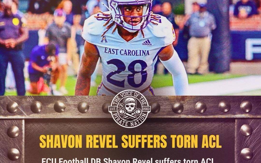 ESPN: Torn ACL sidelines ECU’s Shavon Revel Jr. for rest of season