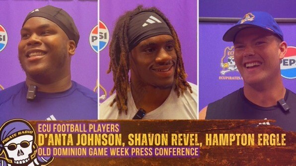 Watch: ECU football players discuss Old Dominion road game