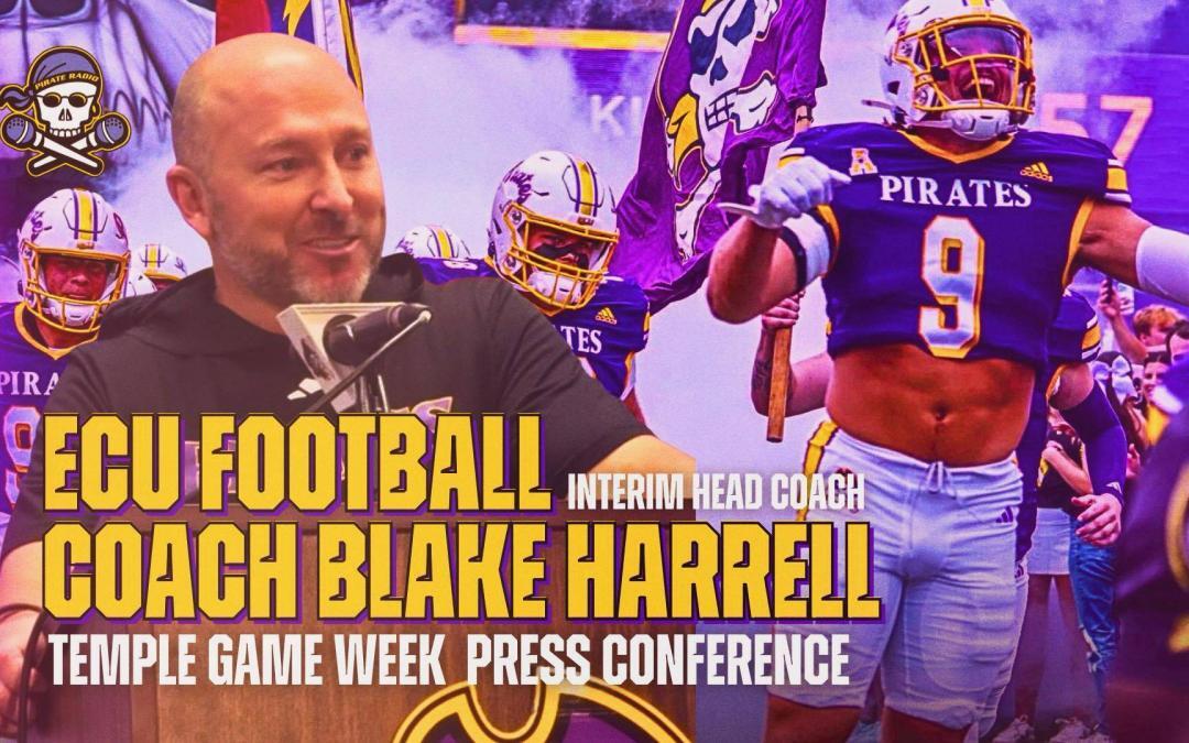 Blake Harrell holds first press conference ahead of Temple game