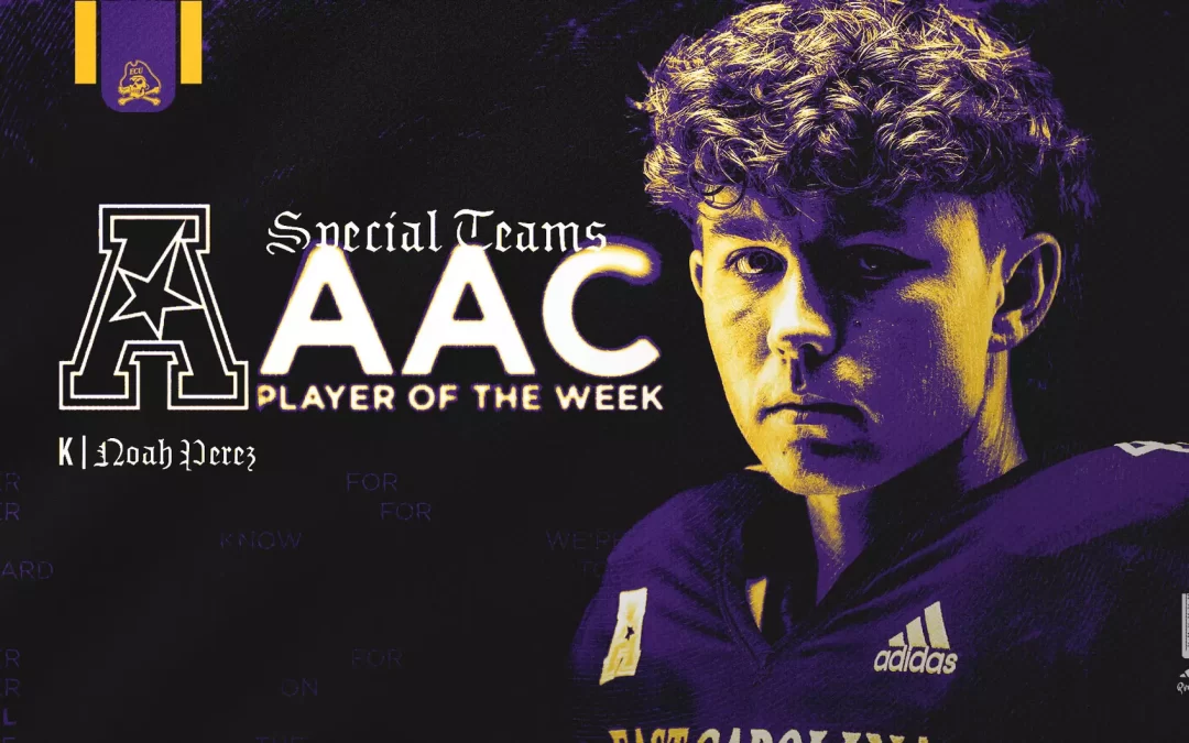 ECU’s Noah Perez tabbed AAC Special Teams Player of the Week