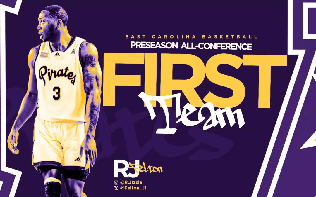 RJ Felton named To AAC Preseason First Team; Pirates picked ninth