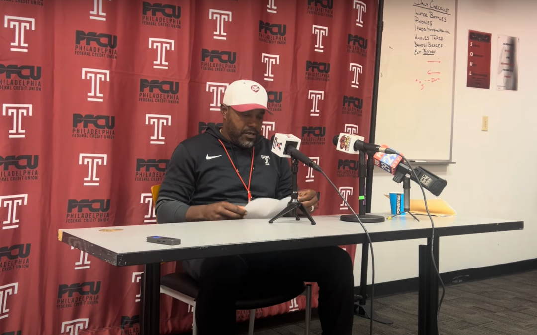 Watch: Temple coach talks Saturday’s game, firing of ECU coach