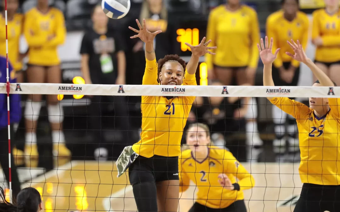 Shorthanded Pirates drop five setter to Florida Atlantic in AAC quarterfinals