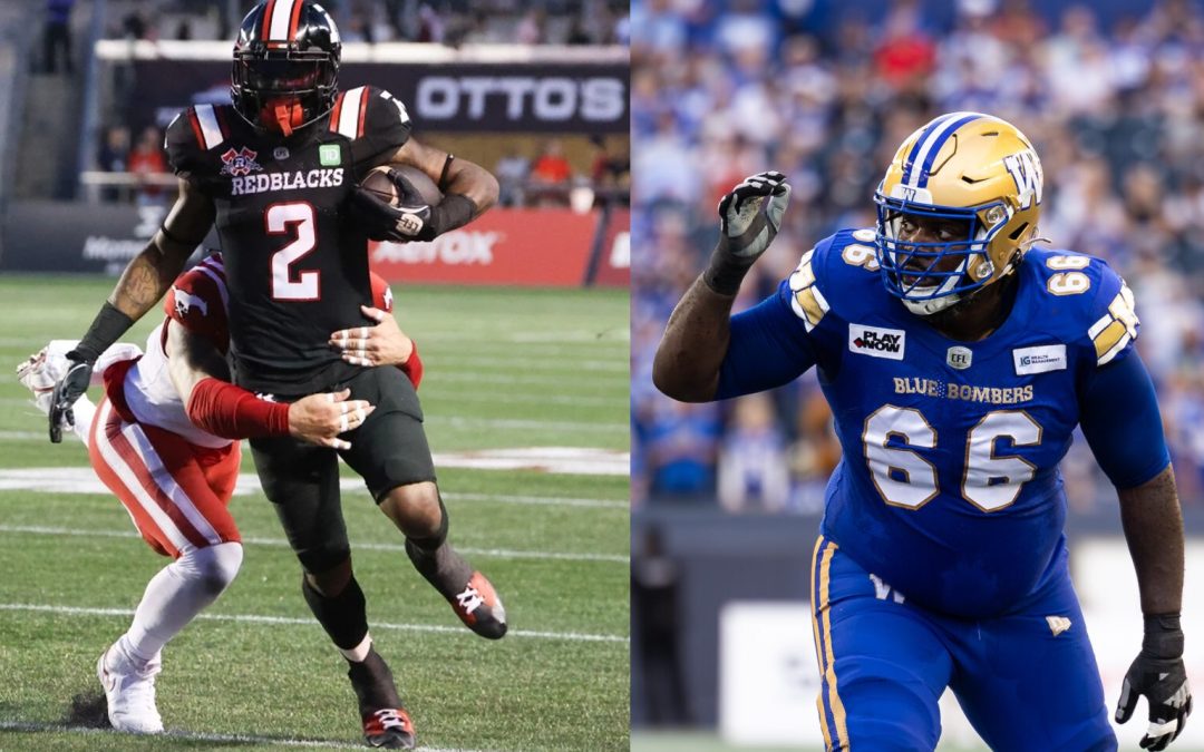 CFL Week 9: Justin Hardy, Ottawa in action, Stanley Bryant out again