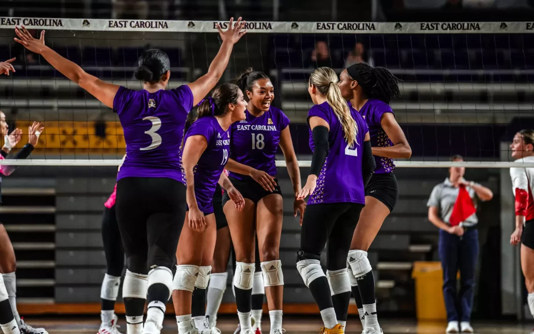 East Carolina volleyball hosts Winthrop Thursday evening in NIVC first round bout