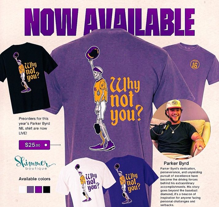Parker Byrd T-shirt available, special pre-orders through March 23