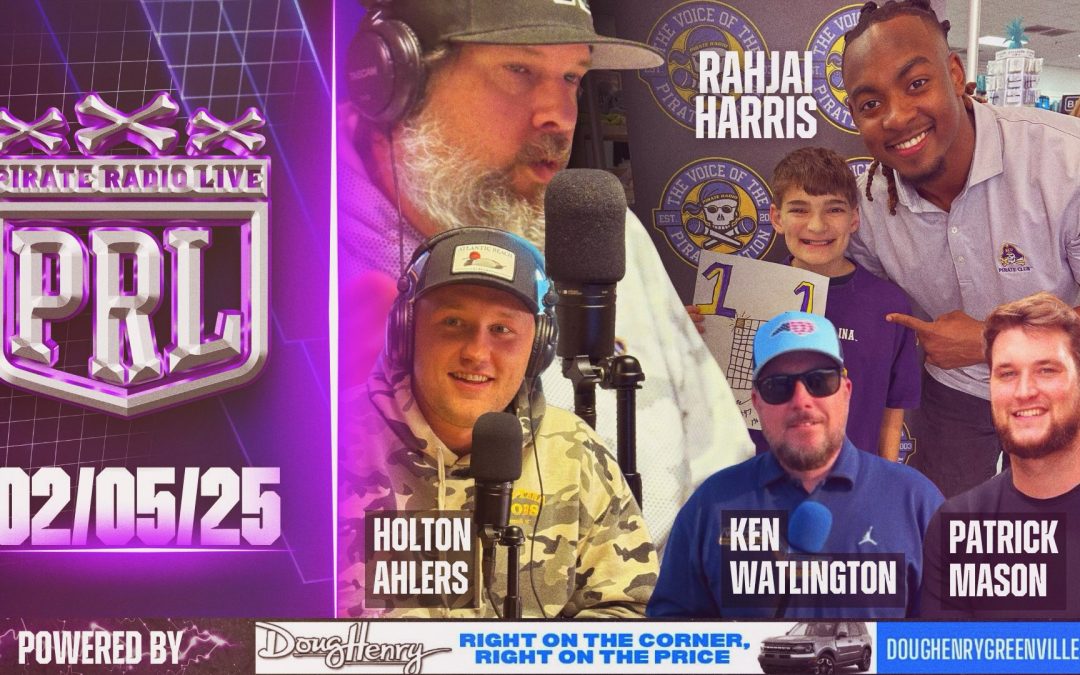 PRL Wednesday: ECU men in action, Super Bowl talk continues, Rahjai Harris joins show again
