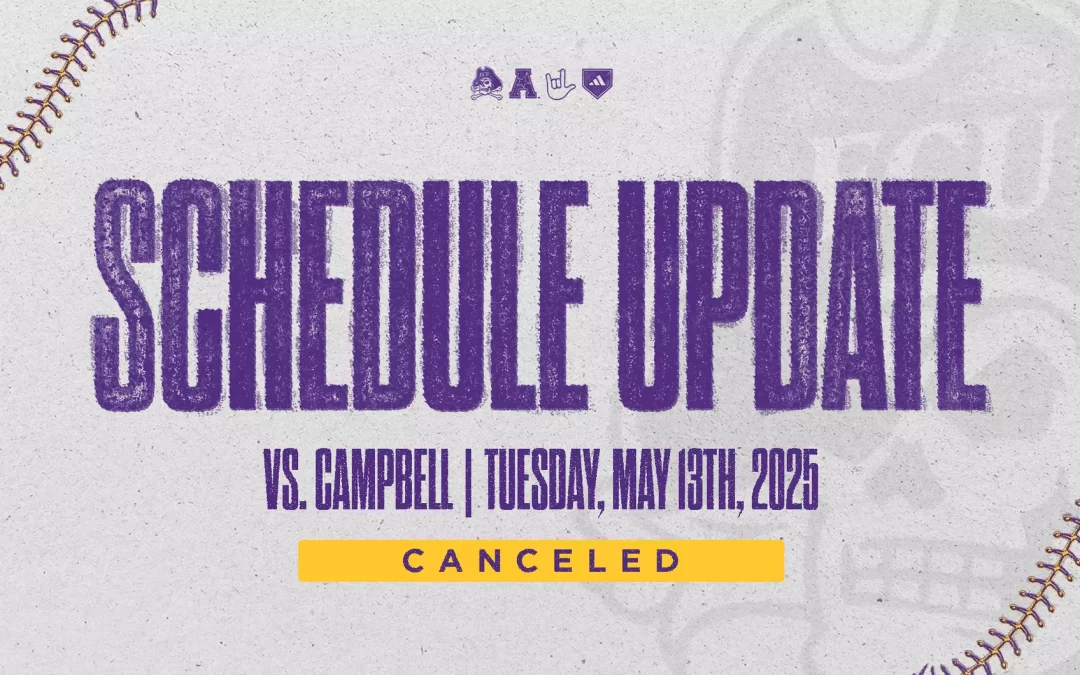 ECU’s Tuesday baseball contest versus Campbell canceled