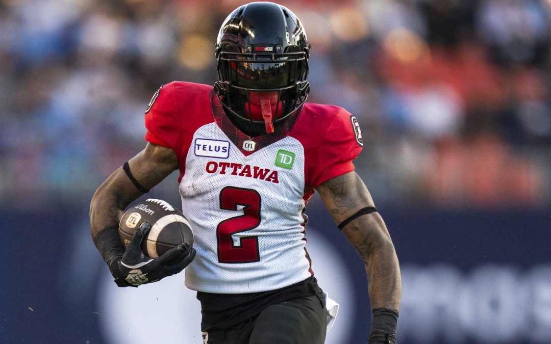 Justin Hardy gets touchdown in Ottawa loss to Saskatchewan