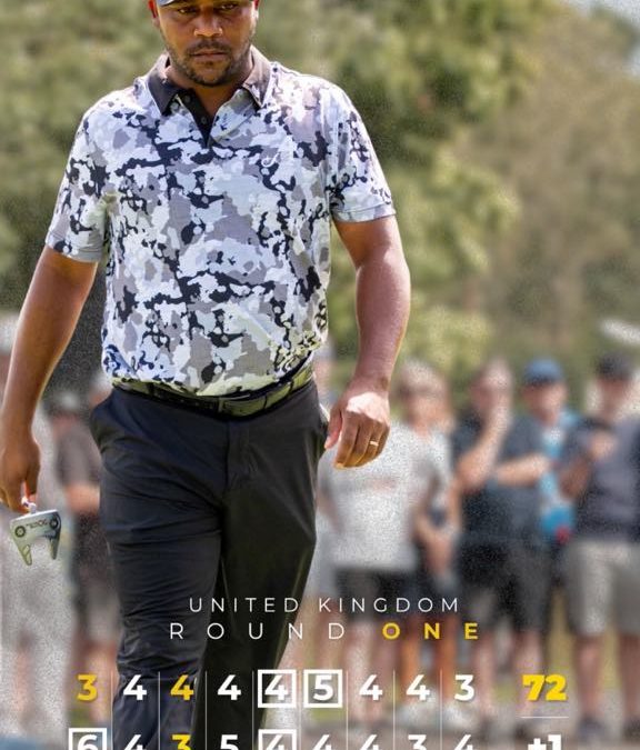 Varner seven shots back after first round at LIV Golf event, showcasing love of soccer team