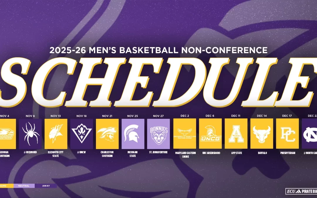 ECU men’s basketball reveals 2025-26 non-conference schedule