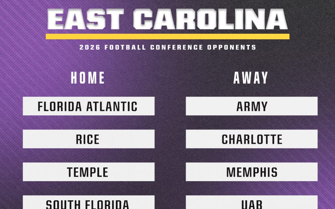 American Conference announces 2026 football schedule for ECU