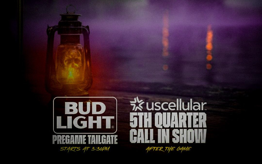 Tune in: Bud Light Pregame Tailgate, U.S. Cellular Fifth Quarter Call In Show after the game
