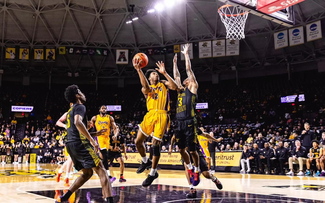 Pirates fall at Wichita State, 77-60