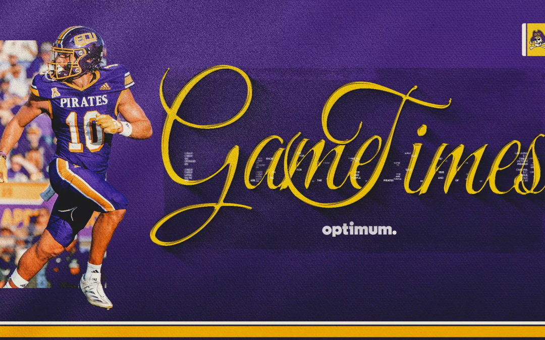 2026 game times, TV picks set for seven ECU football games