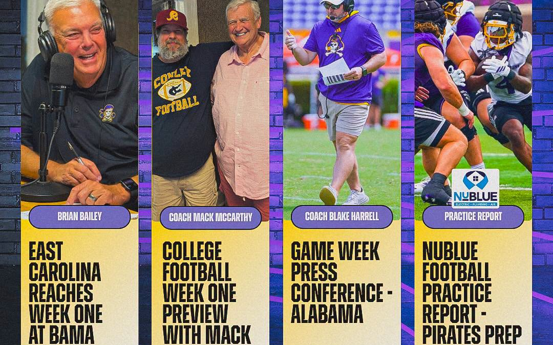 PRL Monday: It’s finally game week for Pirates-Tide; Mack McCarthy, Brian Bailey join the show