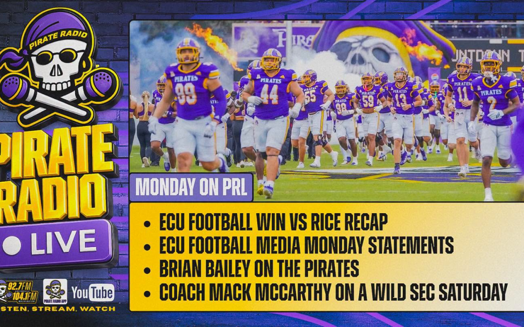 PRL Monday: Short week for ECU football with trip to UAB on Thursday