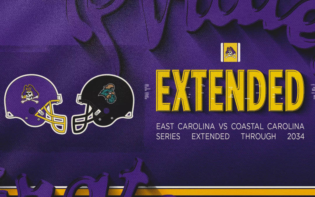 ECU, Coastal Carolina announce football series extension through 2034